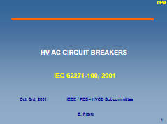 HV AC Circuit breakers - IEC62271-100