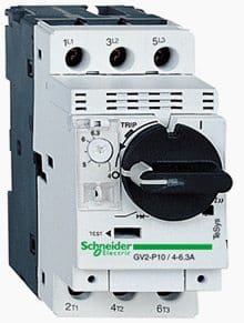 Thermal-magnetic motor circuit-breakers GV2P with pushbutton control