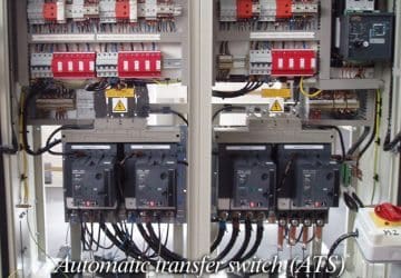 Automatic transfer switch between two low-voltage utility supplies