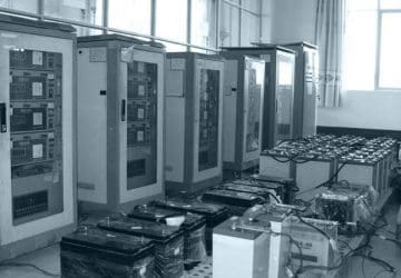 Different types of battery used for auxiliary power supply in substations and power plants