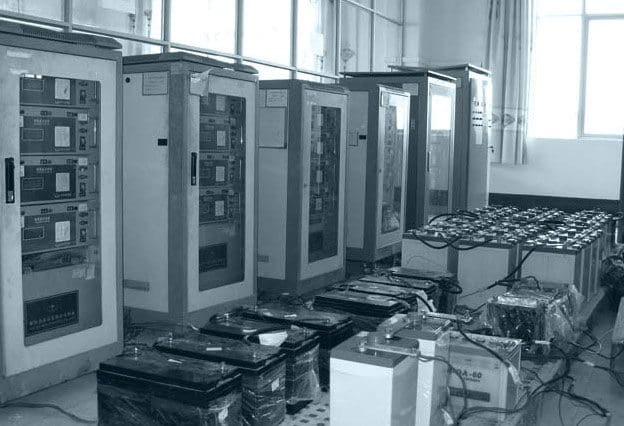 Different types of battery used for auxiliary power supply in substations and power plants