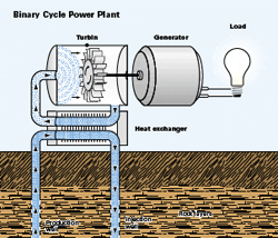 Binary cycle power plant