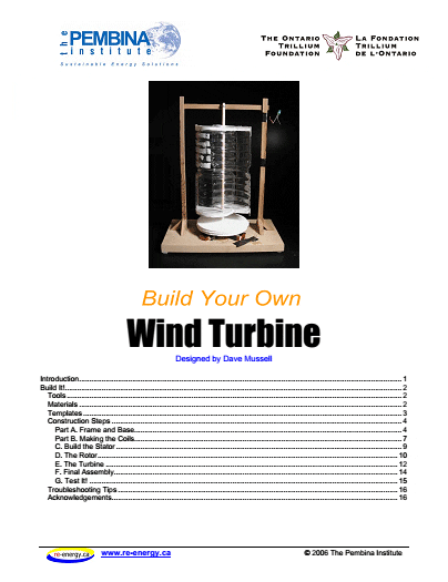 Build your own wind turbine