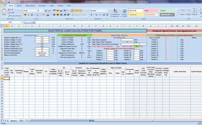 Calculate Electrical Load of Panelboard | EEP