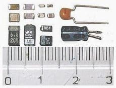 Capacitor dimensions