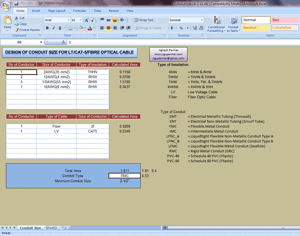 Conduit Size Selection Program