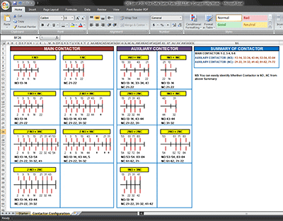 Calculate Size Of DOL and Star-Delta Starter Components (Contactor Configuration Sheet)