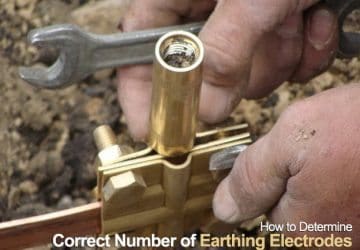 Installation of vertical electrodes of earthing