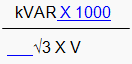 Current drawn from capacitor bank - rewritten formula