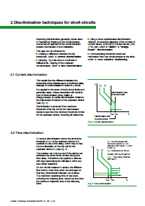 Discrimination with LV power circuit-breakers