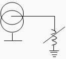 Earthing through arc-suppresion coil scheme