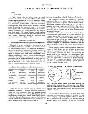 Electric Distribution Load Characteristics