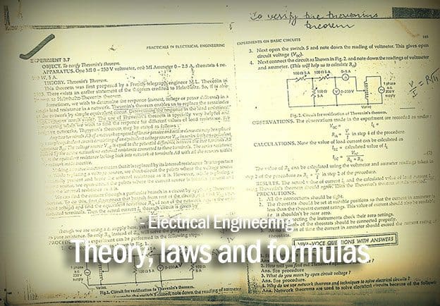 Electrical engineering knowledge - Theory, laws and formulas