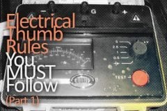 Electrical Thumb Rules You MUST Follow (Part 1)