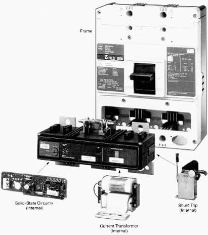 Electronic trip system of MCCB