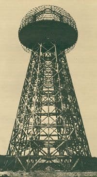 Famous Tesla Tower erected in Shoreham