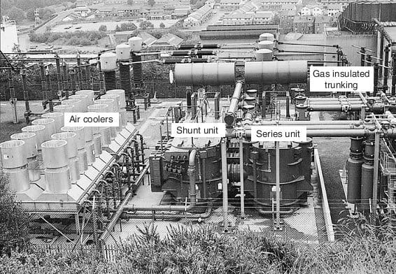 Figure 3 - 2000 MVA 400 kV quadrature booster transformer in two tanks on site