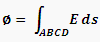 Formula 2 - Integral carried over surface ABCD