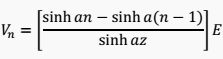 Generalized formula of voltage distribution in a suspension insulators strain formulae