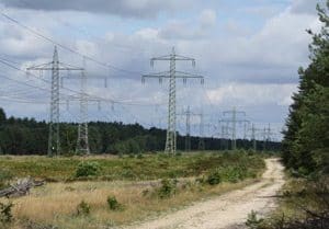 High-voltage transmission lines (HV OH lines)