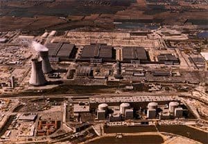 A large uranium enrichment and nuclear power plant in France