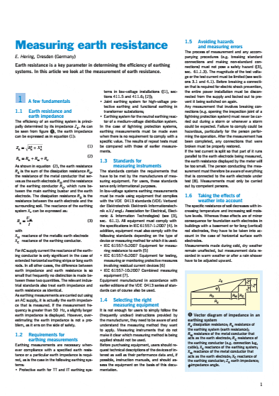 Measuring Earth Resistance