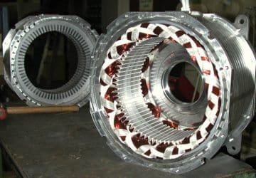 AC motor stator windings