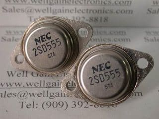 NEC 2SD555 NPN POWER TRANSISTOR VCB=400V 10A 200W TO-3