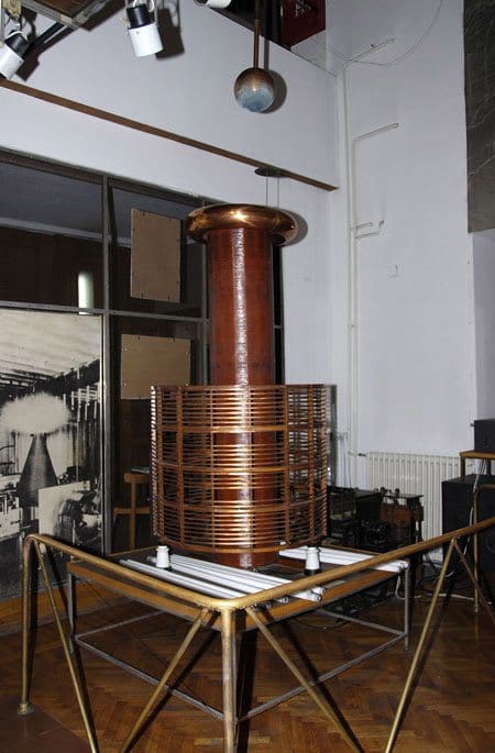 Huge Tesla Coil in the Tesla Museum