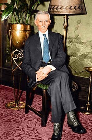 Nikola Tesla (coloured photo)