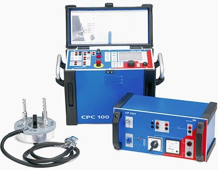 CP-CU1 Omicron for Zero positive sequence test and capacitance measurements