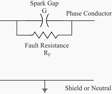 Open or series fault on the cable