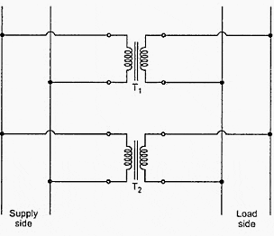 Parallel connection of transformers