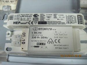 Fig. 5 : magnetic ballasts