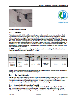 Roadway Lighting Design Manual