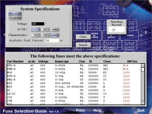 Bussmann Fuses Chart