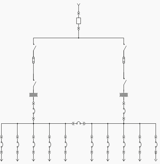 Secondary-Selective 'Main-Tie-Main' Arrangement