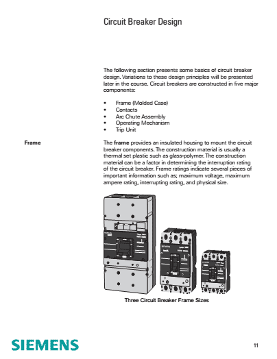 SIEMENS - Basics of circiut breakers