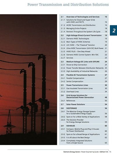 Power Transmission and Distribution Solutions Guide - Siemens