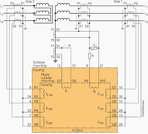  SIPROTEC 4 7UT6 Differential Protection Relay for Transformers