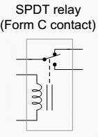 SPDT relay (Form C contact)