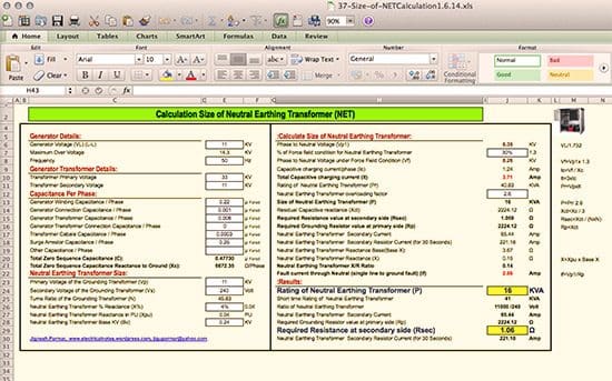 Earthing calculation