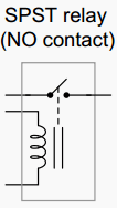 SPST relay (NO contact)