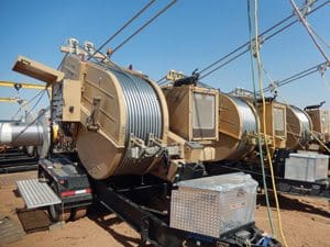 Tesmec transmission line stringing equipment