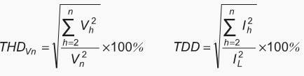 Total Harmonic Distortion (THD) and Total Demand Distortion (TDD)