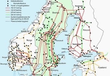 Transmission system in north-western Europe