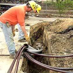 Underground direct buried power cables