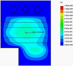 Simulation using finite elements of the distortion of metal enclosures due to pressure