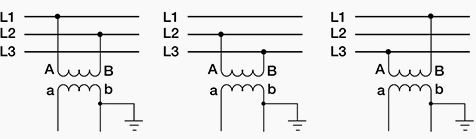 Figure 8 - Voltage transformers connected between phases