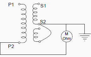 Figure - Measurement between primary and ground